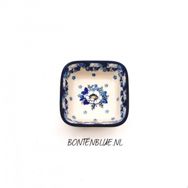 428 Bunzlau Vierkante schaal S 150 ml decor 2222X Lady