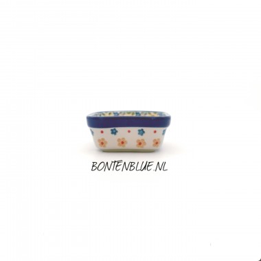 428 Bunzlau Vierkante schaal S 150 ml decor 2225X