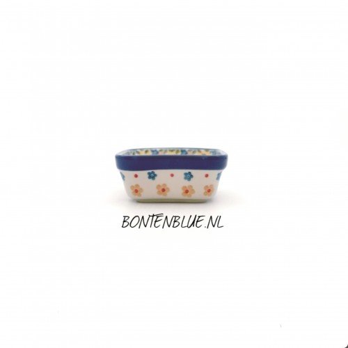 428 Bunzlau Vierkante schaal S 150 ml decor 2225X