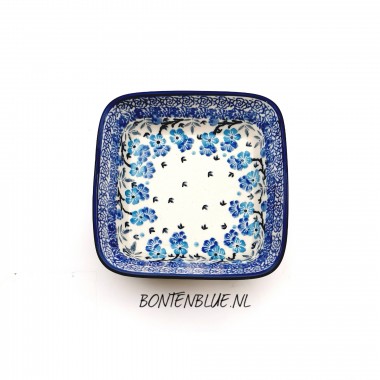 429 Bunzlau Vierkante schaal M 300 ml decor 3409X 429 Bunzlau Vierkante schaal M 300 ml decor 3409X