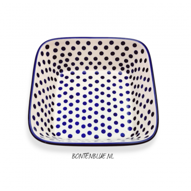 430 Bunzlau Vierkante schaal L 1,5 Liter decor 61X Blue Dots 430 Bunzlau Vierkante schaal L 1,5 Liter decor 61X Blue Dots