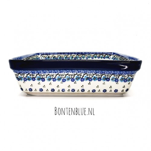 431 Bunzlau Oven dish XL 2,8 Liter decor 1982X Royal Blue