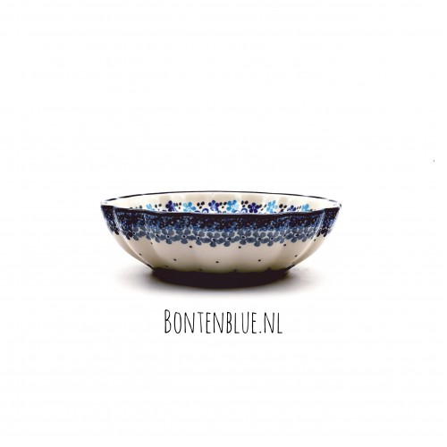 448 Bunzlau Ribbed bowl S Ø 16 cm decor 2075X Springtime 448 Bunzlau Ribbed bowl S Ø 16 cm decor 2075X Springtime