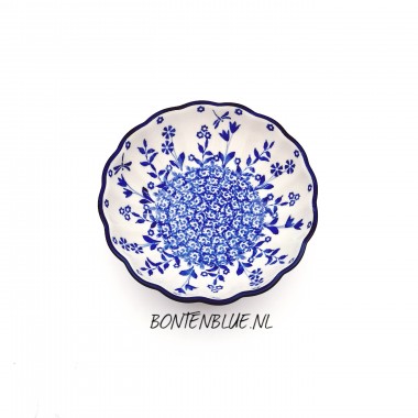 448 Bunzlau Geribbeld schaal S Ø 16 cm decor 3312X 448 Bunzlau Geribbeld schaal S Ø 16 cm decor 3312X