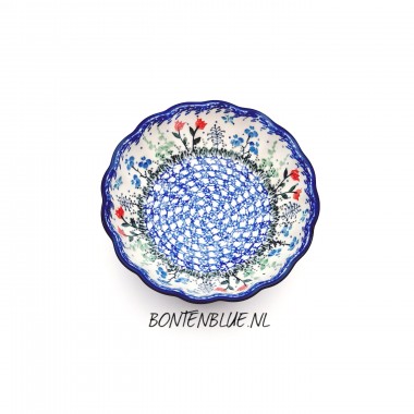 448 Bunzlau Geribbeld schaal S Ø 16 cm decor 448 Bunzlau Geribbeld schaal S Ø 16 cm decor