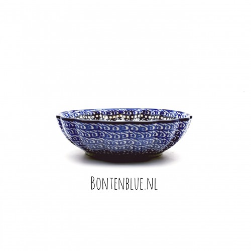 448 Bunzlau Ribbed bowl S Ø 16 cm decor 