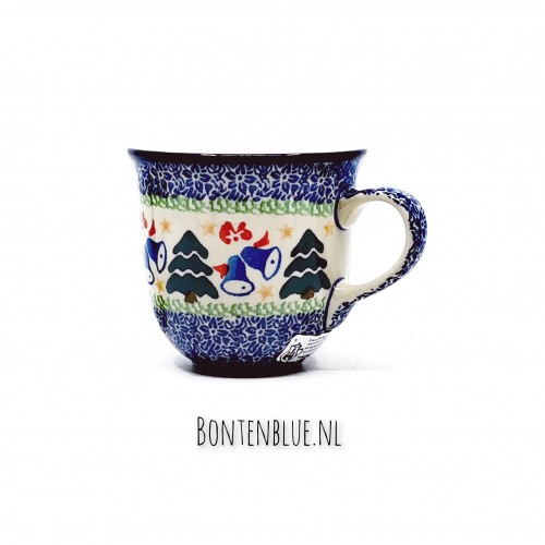 342 Bunzlau Tulipmug 180 ml decor 1756 Kerst 342 Bunzlau Tulipmug 180 ml decor 1756 Kerst