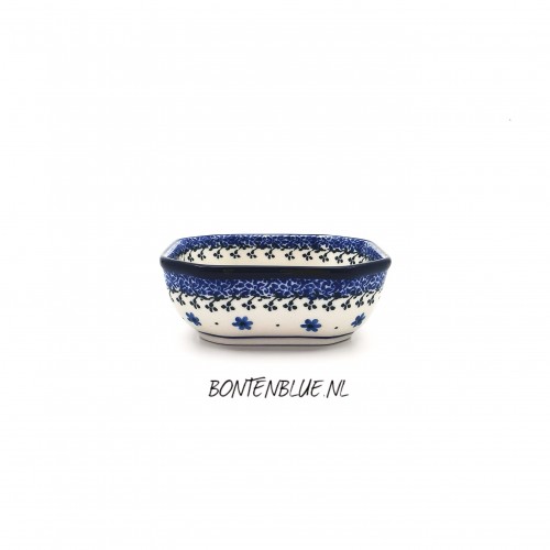 516 Bunzlau 8 Hoekig schaaltje S 150 ml decor 1528X Double Delight 516 Bunzlau 8 Hoekig schaaltje S 150 ml decor 1528X Double Delight