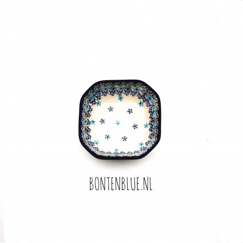 516 Bunzlau 8 Hoekig schaaltje S 150 ml decor 2250X Garlant