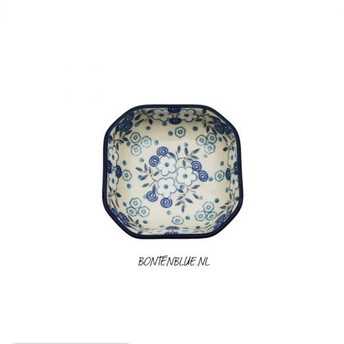 516 Bunzlau 8 Hoekig schaaltje S 150 ml decor 2326X