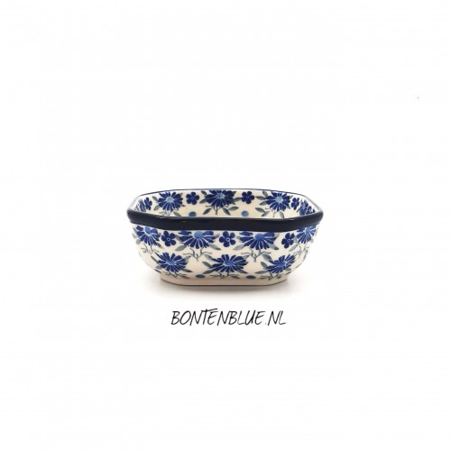 516 Bunzlau 8 Hoekig schaaltje S 150 ml decor 2613X 516 Bunzlau 8 Hoekig schaaltje S 150 ml decor 2613X