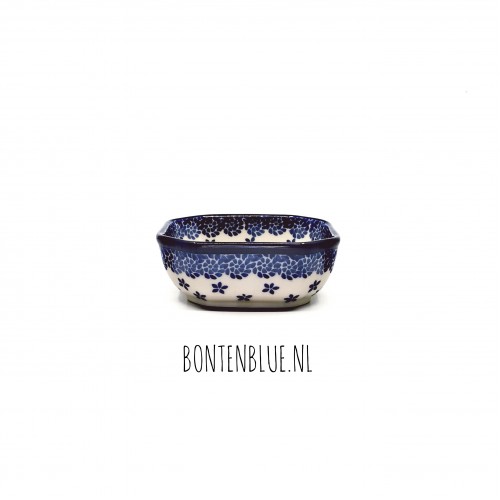 516 Bunzlau 8 Hoekig schaaltje S 150 ml decor
