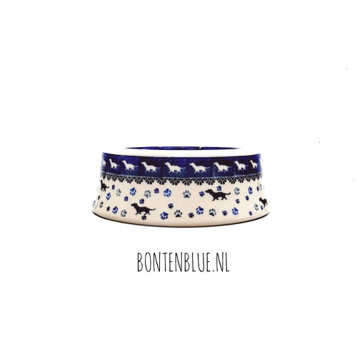 524 Bunzlau Dog bowl S ø 18 cm decor 2151 Teckel