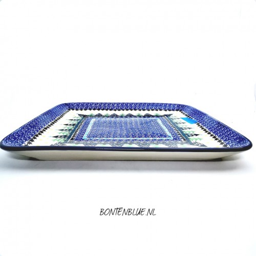 583 Bunzlau Vierkante Serveerschaal L 28 x 28 cm decor 1284X Kerst