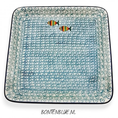 583 Bunzlau Square serving dish L 28 x 28 cm decor 2540X