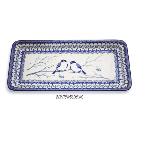 584 Bunzlau Rectangle serving dish decor Unikat 4830X