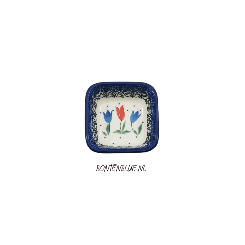 604 Bunzlau Square bowl XS 70 ml decor 2599X Tulip Royal