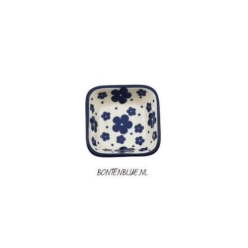 604 Bunzlau Vierkant schaaltje XS 70 ml decor 43ACHX
