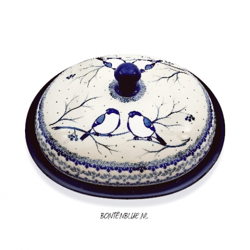 615 Bunzlau Dish with cover Oval L 1,5 Liter decor Unikat 4830X