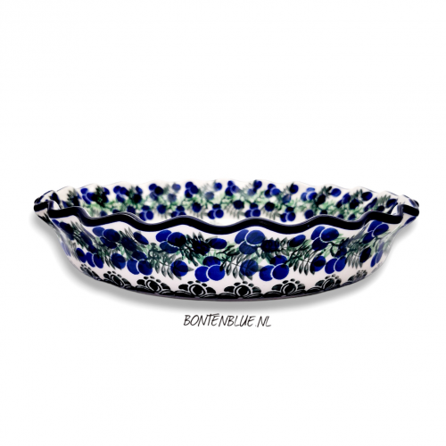 636 Bunzlau Pie schaal L decor 1413X Myrtille