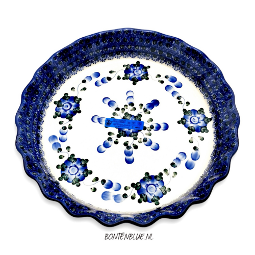 636 Bunzlau Pie dish L decor 163X Anemone