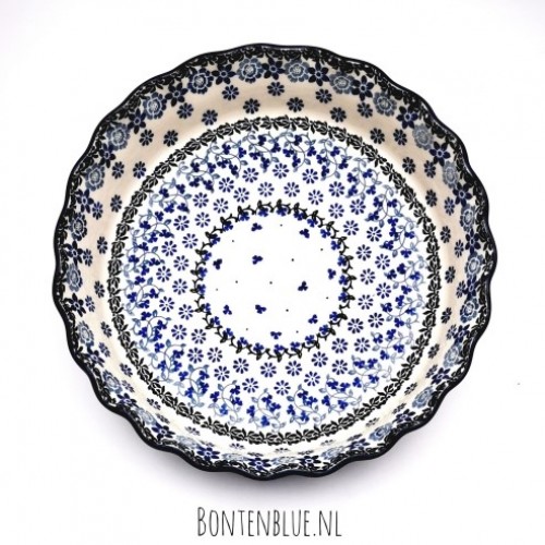 636 Bunzlau Pie dish L decor 1829X Belle Fleur