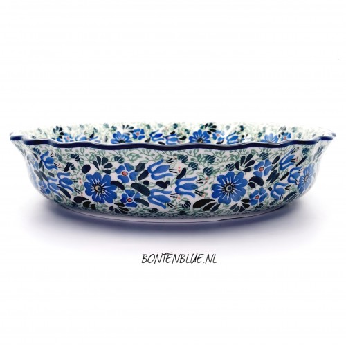 638 Bunzlau Pie dish XL decor Unikat 2135X