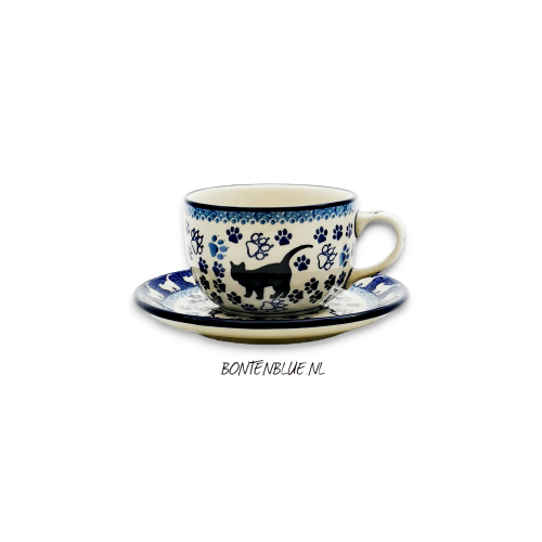 768 Cup and saucer 200 ml decor 1771X Black cat