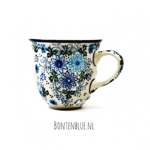 824 Bunzlau Tulip mug L 300 ml decor Unikat 1685X Kerst
