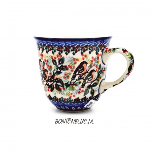 824 Bunzlau Tulip mug L 300 ml decor Unikat 2649X