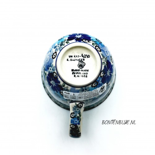 824 Bunzlau Tulip mug L 300 ml decor Unikat 4230X