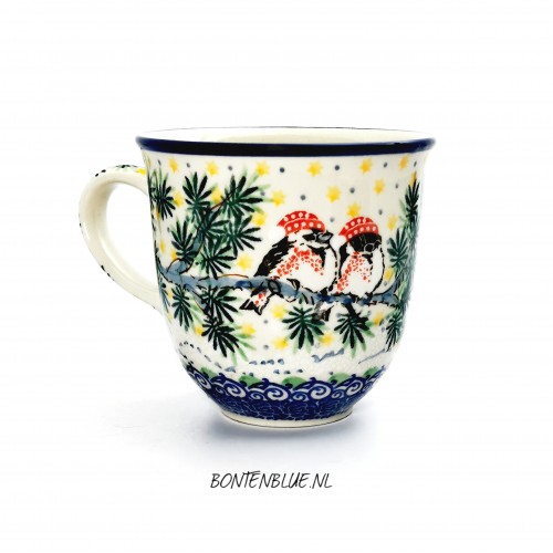 824 Bunzlau Tulip mug L 300 ml decor Unikat 4969X 824 Bunzlau Tulip mug L 300 ml decor Unikat 4969X