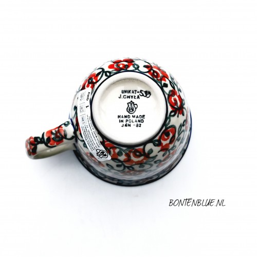 824 Bunzlau Tulip mug L 300 ml decor Unikat 539X