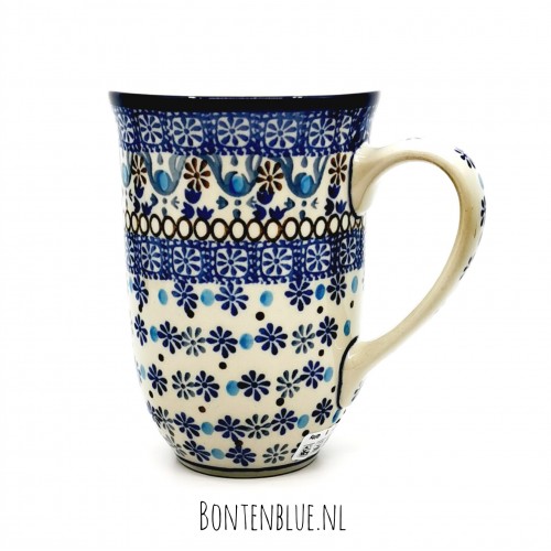 825 Bunzlau Tulp mok XL 500 ml decor 2184X