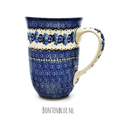 825 Bunzlau Tulip mug XL 500 ml decor 882X Fresh Water