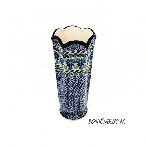 868 Bunzlau Vase L H 23,5 cm decor 1426X