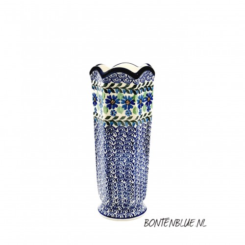 868 Bunzlau Vase L H 23,5 cm decor 1426X