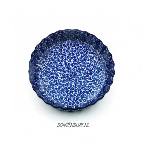 909 Bunzlau Quiche dish S decor 2396X Indigo