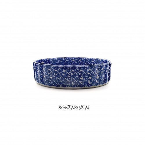 909 Bunzlau Quiche dish S decor 2396X Indigo