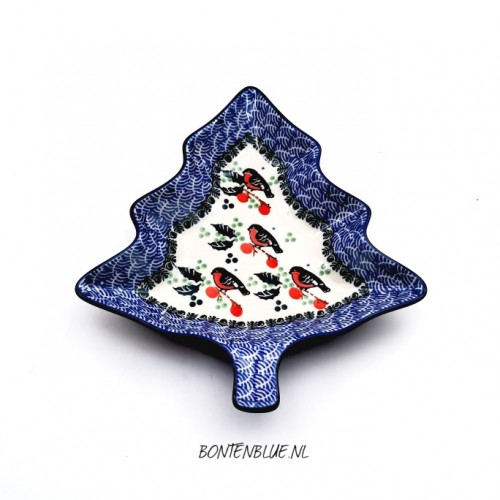 926 Bunzlau Kerstboom schaal decor 1257X Kerst