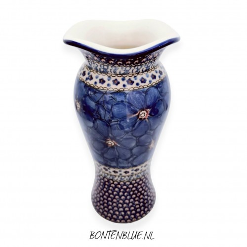 946 Bunzlau Vase L H 28 cm decor Unikat 408X Poppy