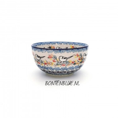 986 Bunzlau Rijstkom M Ø 14 cm decor Unikat 5235X