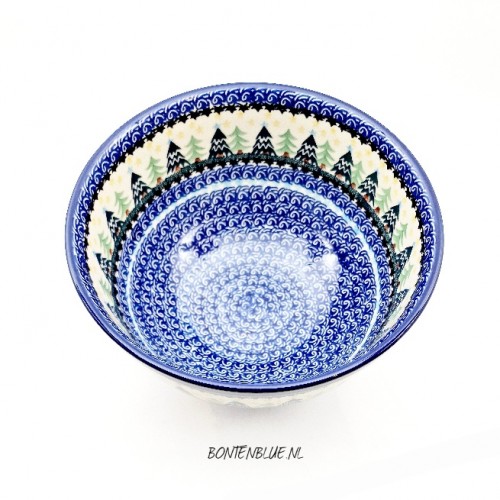 A14 Bunzlau Kom op voet L Ø 22,5 cm decor 1284X Kerst