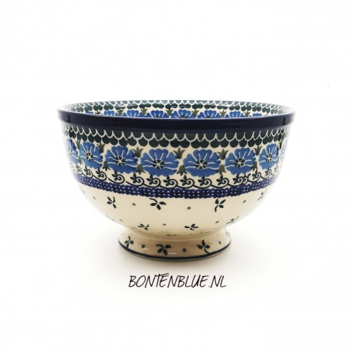 A15 Bowl on foot M Ø 18,5 cm decor 752X Violets A15 Bowl on foot M Ø 18,5 cm decor 752X Violets