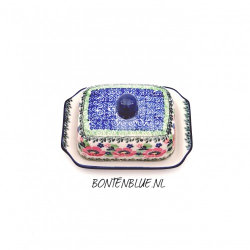 A71Bunzlau Butter dish M decor 3219X A71Bunzlau Butter dish M decor 3219X