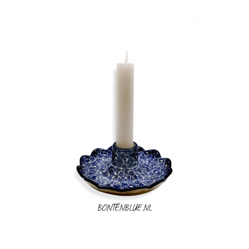 A94 Bunzlau Kandelaar decor 2396X Indigo