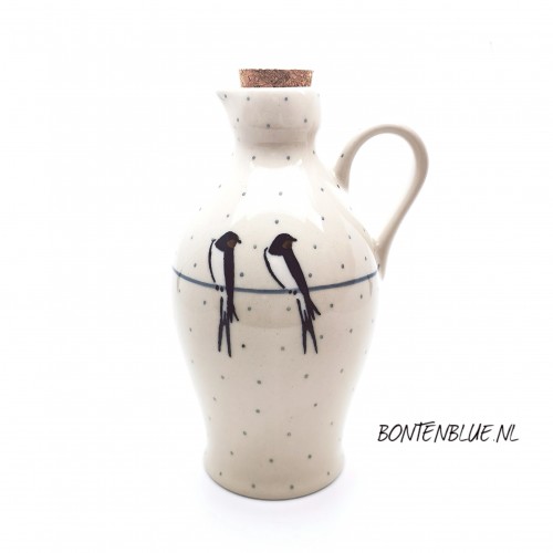 B85 Bunzlau Botle for oil or vinegar 500 ml decor Unikat 4831