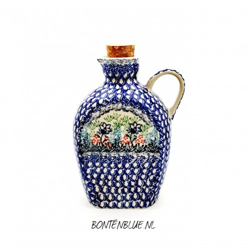 B87 Bunzlau Botle for oil or vinegar 500 ml decor 