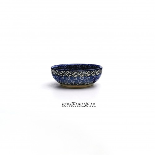 B88 Bunzlau Serveer schaaltje XS Ø 9 cm decor 2273X Blue Violin