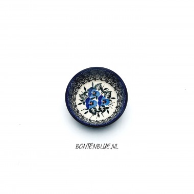 B88 Bunzlau Serveer schaaltje XS Ø 9 cm decor 2273X Blue Violin